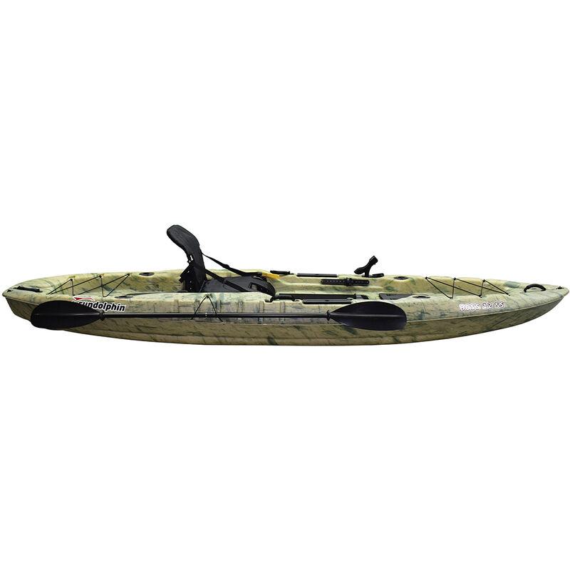 Sun Dolphin Boss 12 SS Sit-On-Top Fishing Kayak with Paddle image number 2
