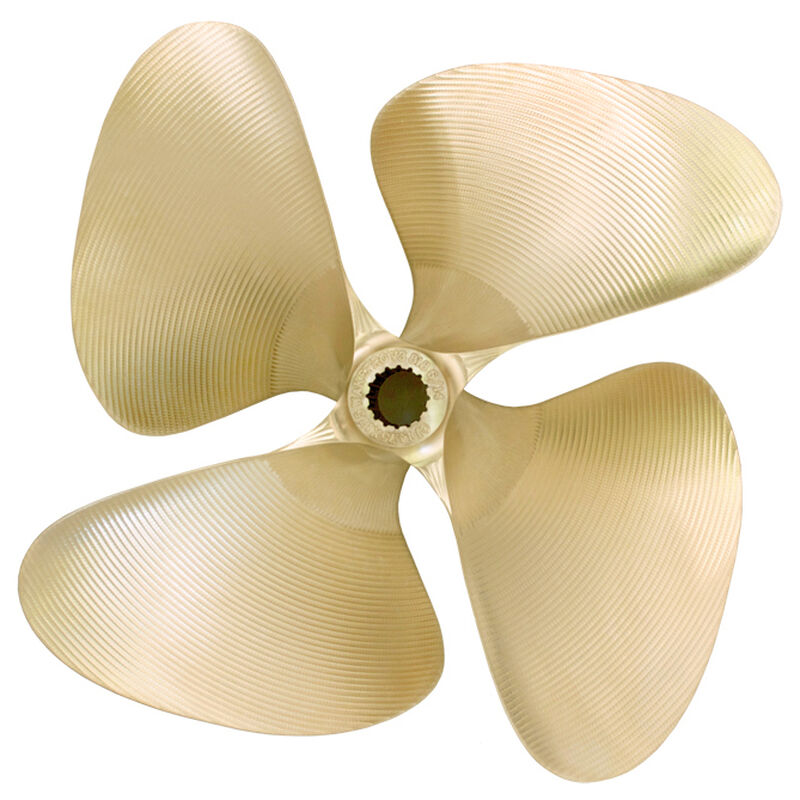 OJ Props 4-Blade Propeller With 1-1/8" Bore / Nibral, 12.5 dia x 12, LH image number 1