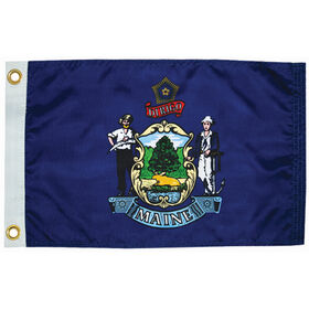 Maine State Flag, 12" x 18"