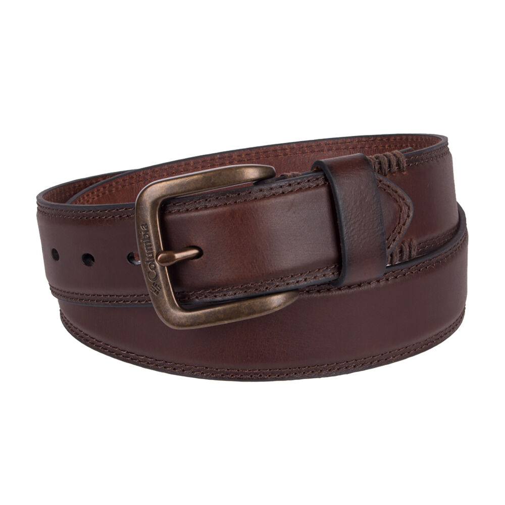 Columbia Brown Leather Men's Belt