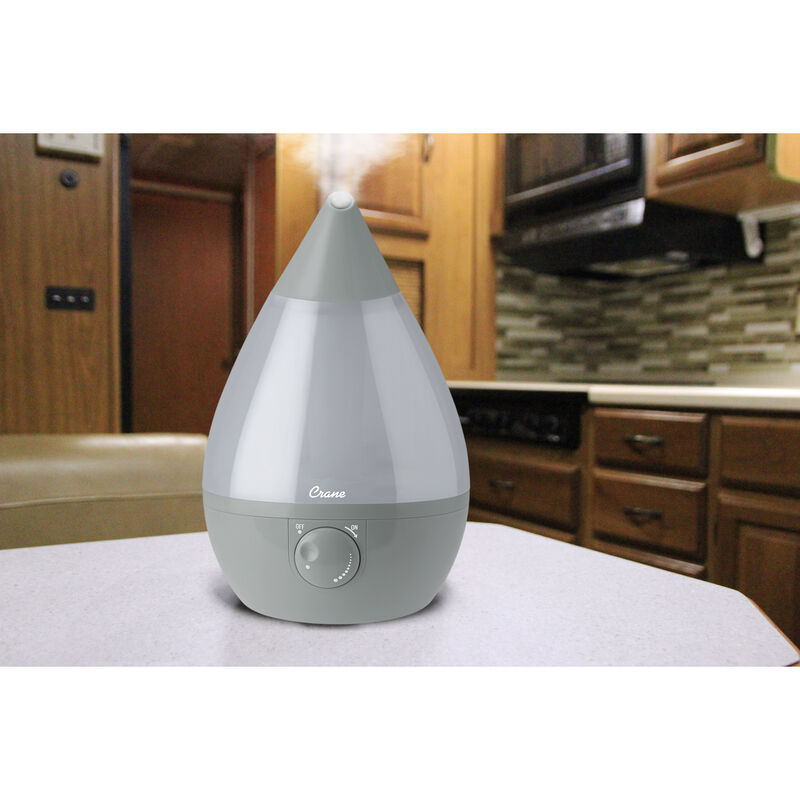 Crane Drop Ultrasonic Cool Mist Humidifier, Gray image number 3