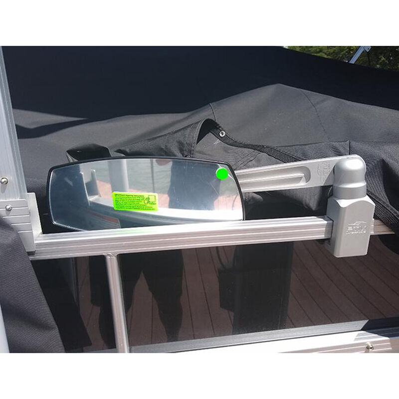 PTM Watersports PCX-20 Pro Rail-Mount Pontoon Mirror System, Electrobrite Silver image number 3