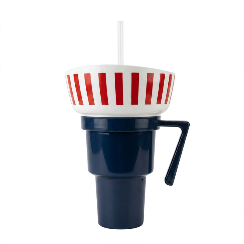 Enchante 2-in-1 Blue Snack Bowl and Cup