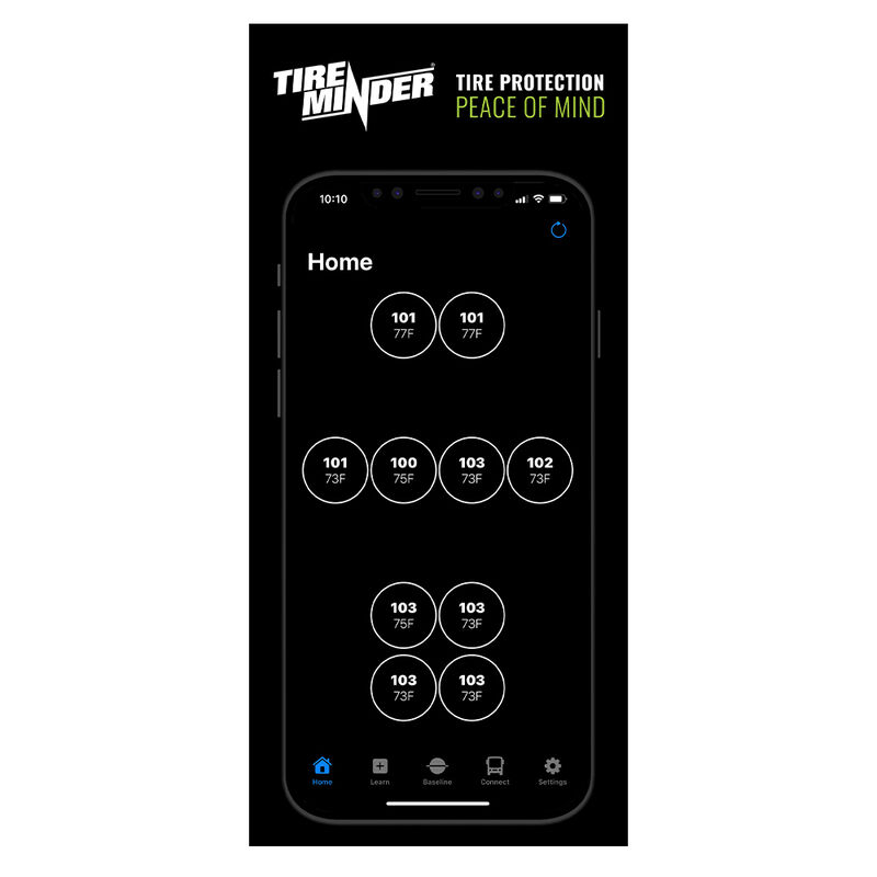 TireMinder Smart TPMS with 4 Transmitters for RVs, Motorhomes, 5th Wheels, Coaches, and Trailers image number 2
