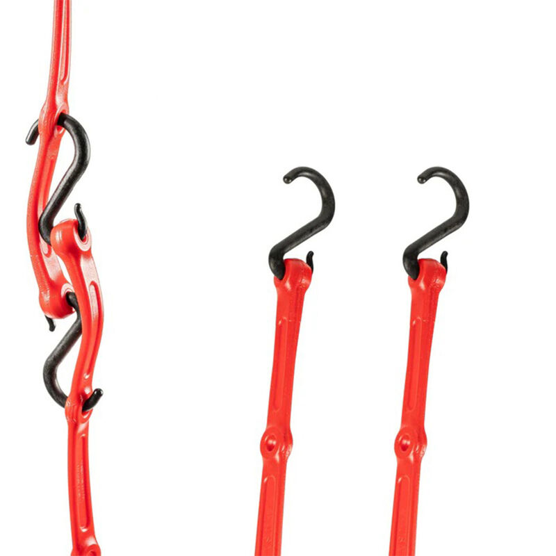 The Perfect Bungee 48" Adjust-A-Strap Adjustable Bungee Strap, Red, 2-Pack