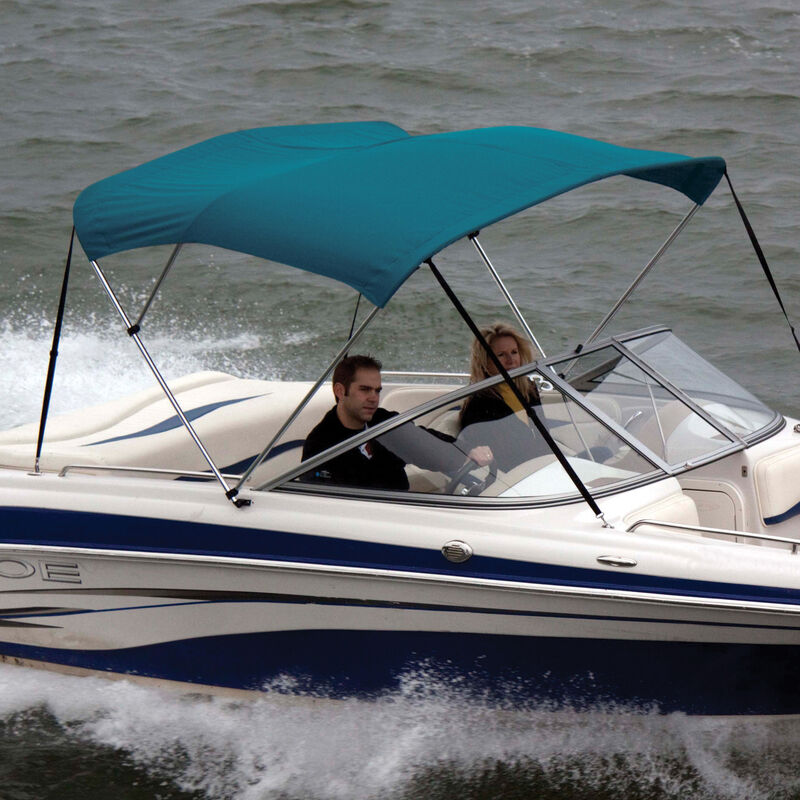 Shademate Bimini Top Polyester Fabric and Boot Only, 3-Bow 6'L, 36"H, 54"-60"W image number 9