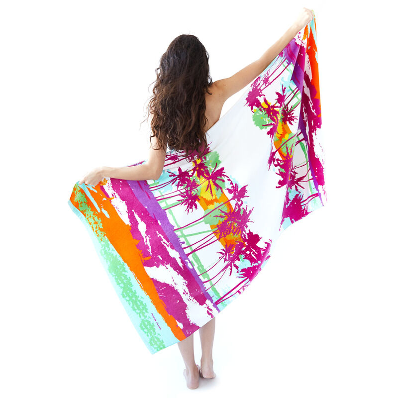 Printed Village Beach Towel image number 14