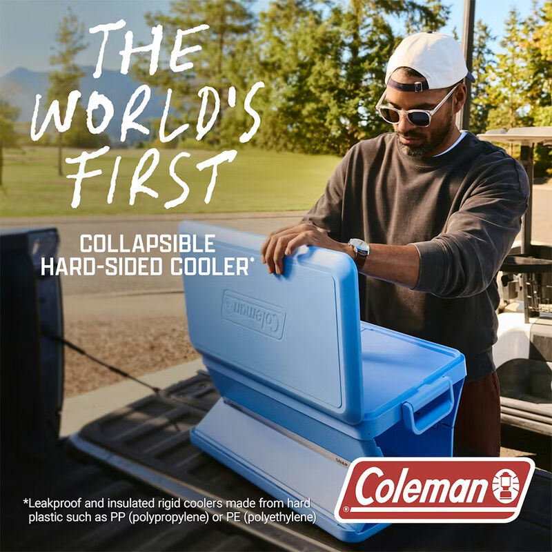 Coleman Snap 'N Go 55-Quart Collapsible Hard Cooler, Mussel image number 7