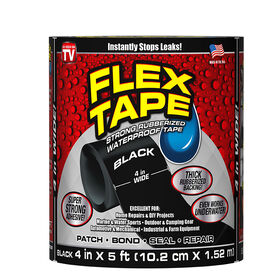 Flex Tape, 4"W x 5'L, Black