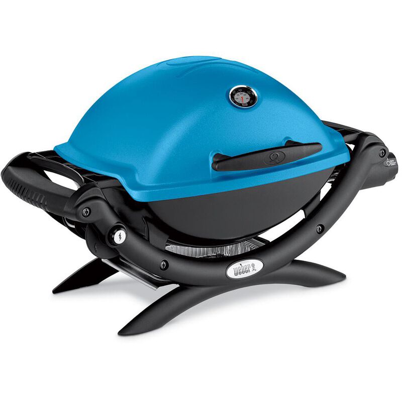 Weber Q 1200 Portable Gas Grill, Blue image number 3