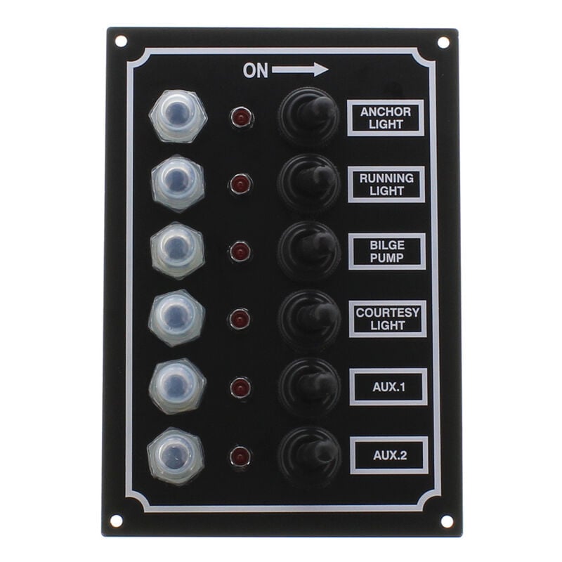 SeaSense 6-Gang LED Switch Panel image number 1