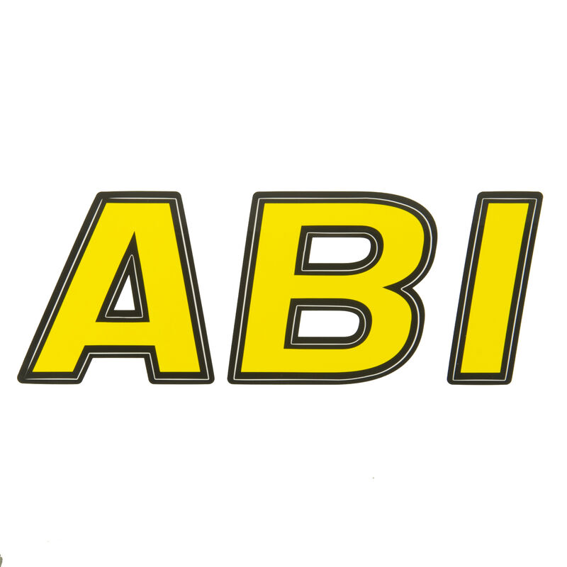 Hardline 700 Series 3" Letter/Number Kit, Solid w/Black Outline image number 2