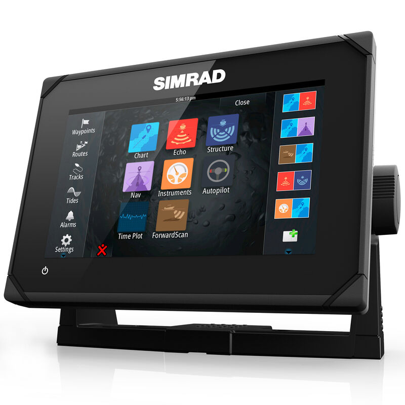 Simrad GO7 XSE Fishfinder Chartplotter With Basemap and TotalScan Transducer image number 3