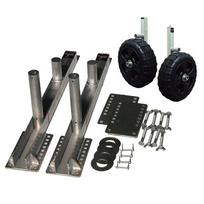 Quality Mark Smarte Jack Boat Lift Kit with Roll-In Dock Wheels Included