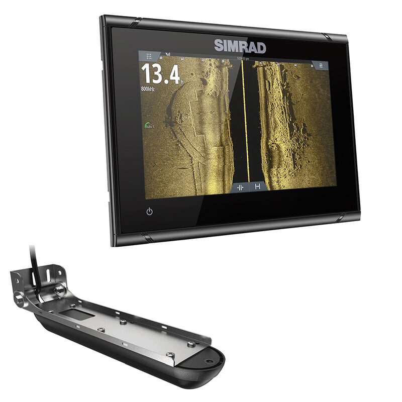 Simrad GO7 XSR Chartplotter/Fishfinder w/ Active Imaging 3-in-1 Transom Mount Transducer & C-MAP Discover Chart image number 1
