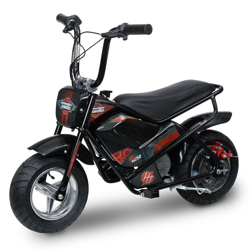 Classic e-Mini Bike with Red and Pink Decals image number 2