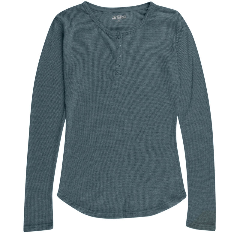 Ultimate Terrain Women's Essential Waffle-Knit Henley image number 21