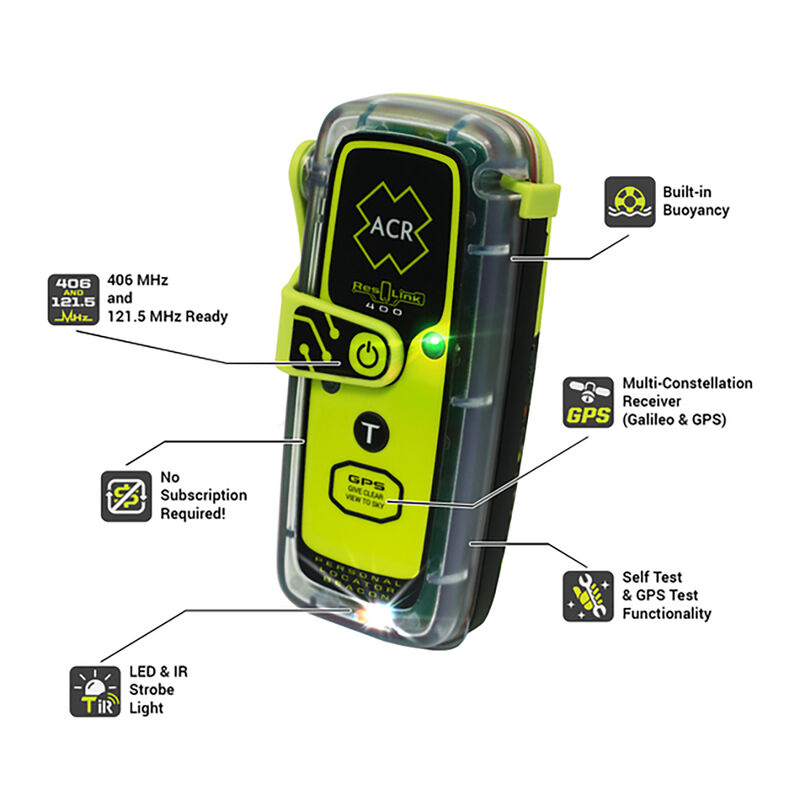 ACR ResQLink 400 Personal Locator Beacon Without Display image number 2
