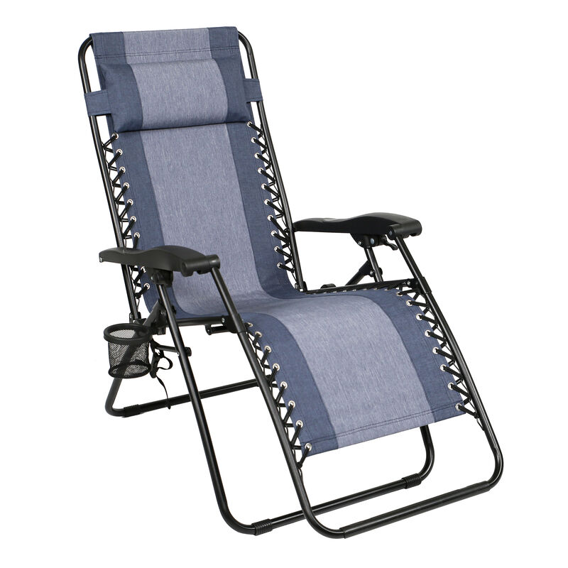 Zero Gravity Recliner, Denim image number 1