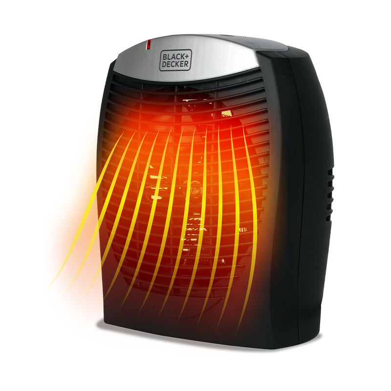 Black+Decker 1500W Compact Personal Heater, Black image number 1