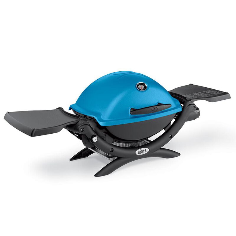 Weber Q 1200 Portable Gas Grill, Blue image number 2