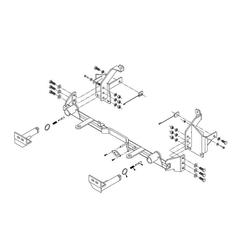 Roadmaster 524473-4 Crossbar-Style Baseplate Kit, 2023-2025 Ford Escape Hybrid Platinum image number 4