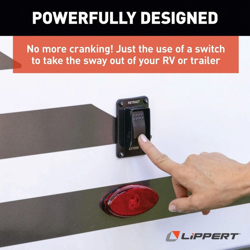 Lippert PSX1 High-Speed RV Power Stabilizer Jack System w/ Switch Kit image number 3