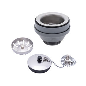 Ambassador Marine 2" Straight Drain with Strainer, Ultra-Mirror