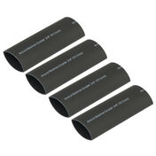 Ancor Adhesive-Lined Heat Shrink Tubing, 8 - 2/0 AWG, 6" L, 4-Pk., Black