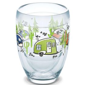 Tervis&reg; Wine Glass, 9 oz., Retro RV Stemless