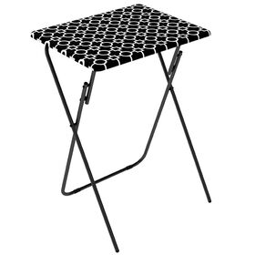 Black Folding TV Tray Tables, 2 Pack