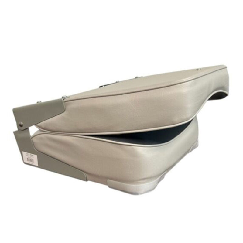 Horizon Manufacturing 21.25" Economy Fold Down Boat Seat, High Back - Gray/Charcoal image number 2