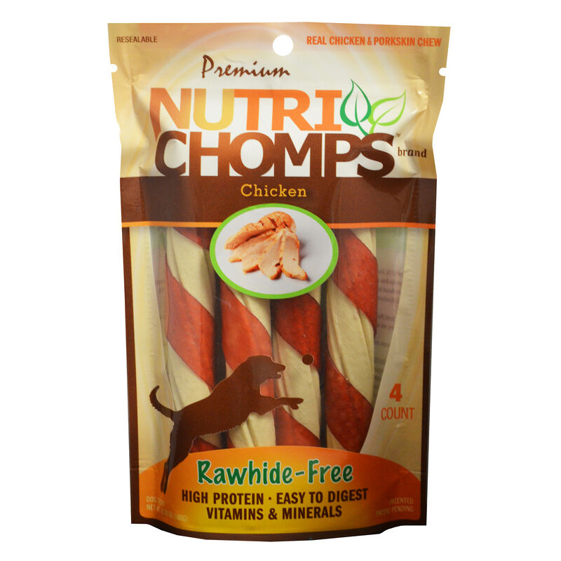 Scott Pet Nutri Chomps Chicken Twists, 4 ct image number 1
