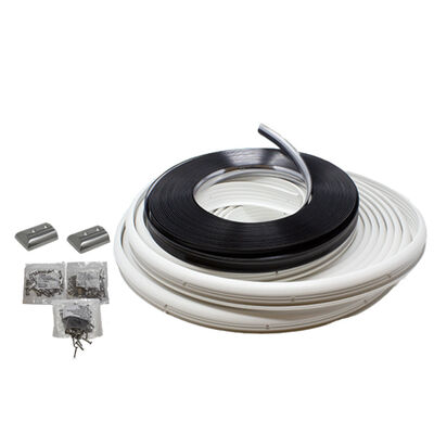 TACO Marine Semi-Rigid SuproFlex Small Rub Rail Kit, 60' x 1-5/8" x 7/8", Arctic White