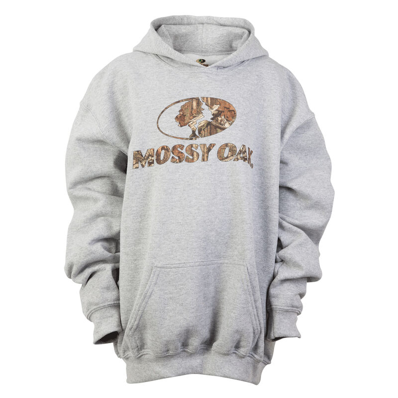 Mossy Oak Youth Heavy-Blend Pullover Hoodie image number 2