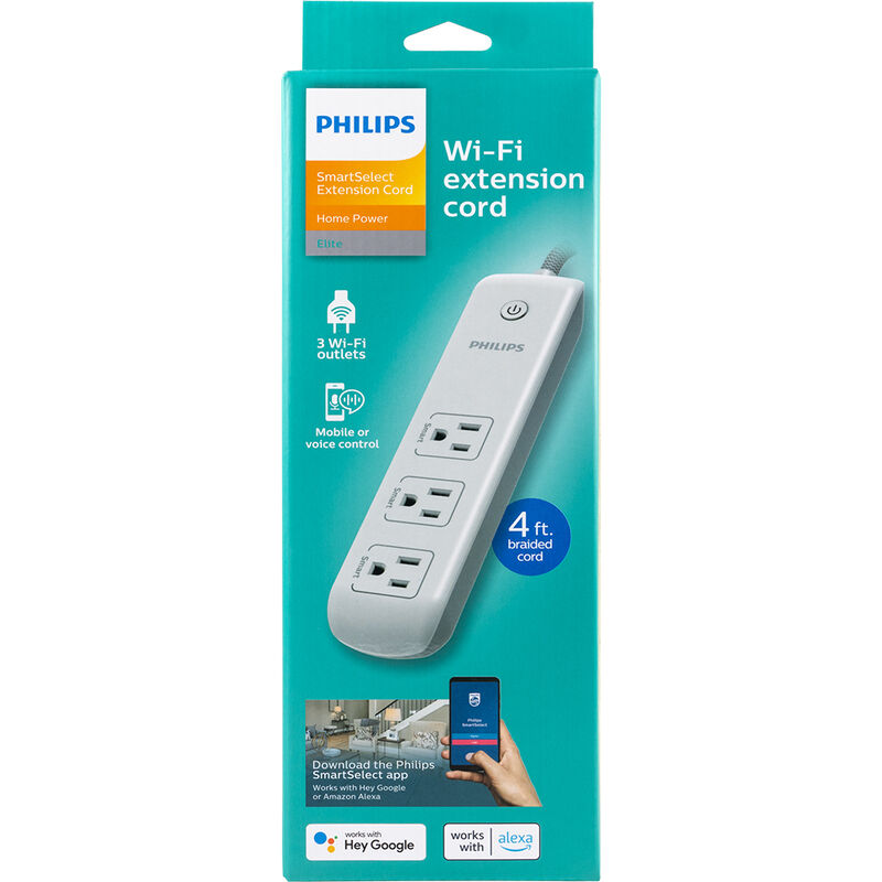 Philips 3-Outlet 4' Wi-Fi Extension Cord image number 3