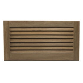 Whitecap Teak Louvered Insert, 9-3/8"H x 18"W x 3/4"D