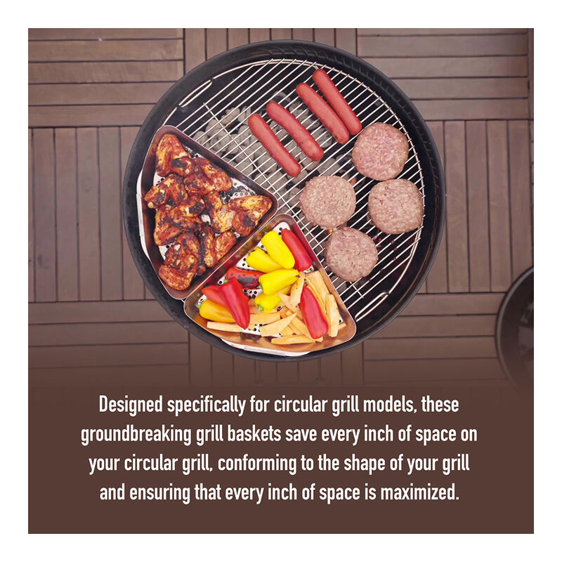 Yukon Glory 22" Kettle Grill Basket Set image number 3