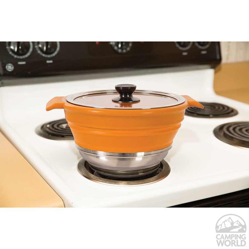 Flat Fit Collapsible Pot, 4 Qt. image number 4