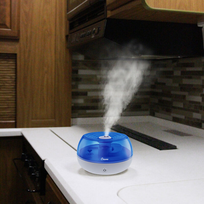 Crane Personal Ultrasonic Cool Mist Humidifier, Blue and White image number 2