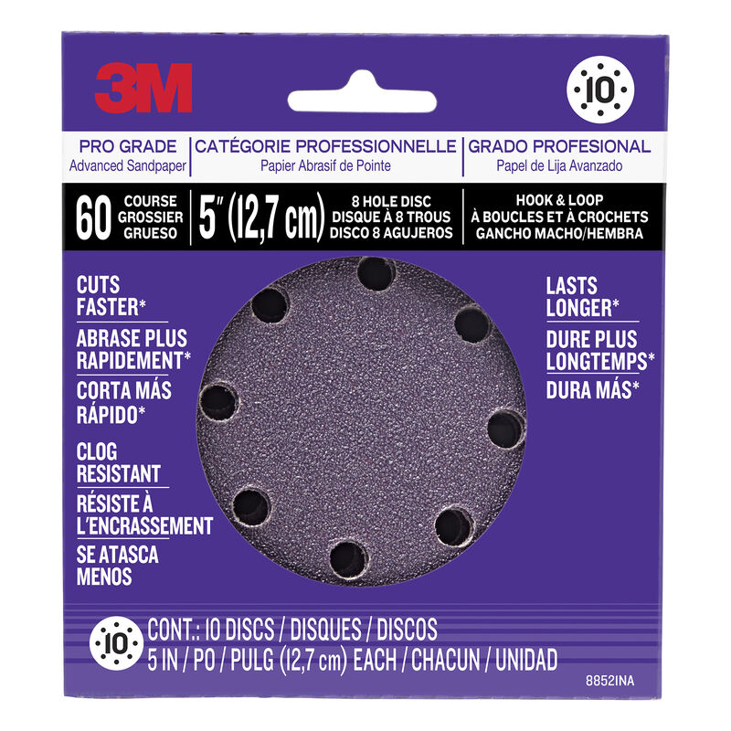 3M Power Tool Sanding Discs, 60-grit image number 1