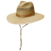 Dorfman Pacific Men's Safari Rush Straw Cord Hat