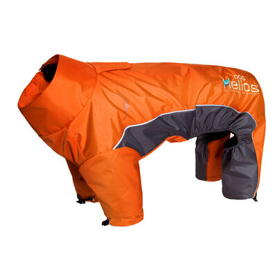 Helios Blizzard Full-Bodied Adjustable and 3M Reflective Dog Jacket, Orange, Medium