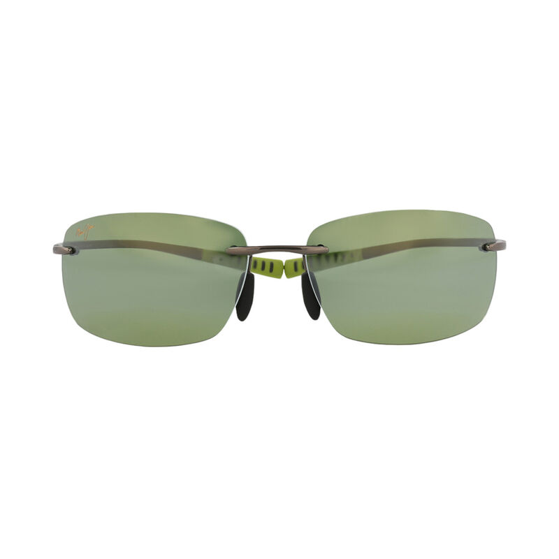 Maui Jim Core Sunglasses with Titanium Shield/Wrap Frame, Gunmetal/Green image number 2