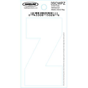 Hardline 3" Vinyl Boat Lettering 3SCWPZ