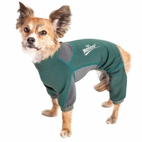 Dog Helios &reg; 'Rufflex' Mediumweight 4-Way-Stretch Breathable Full Bodied Performance Dog Warmup Track Suit