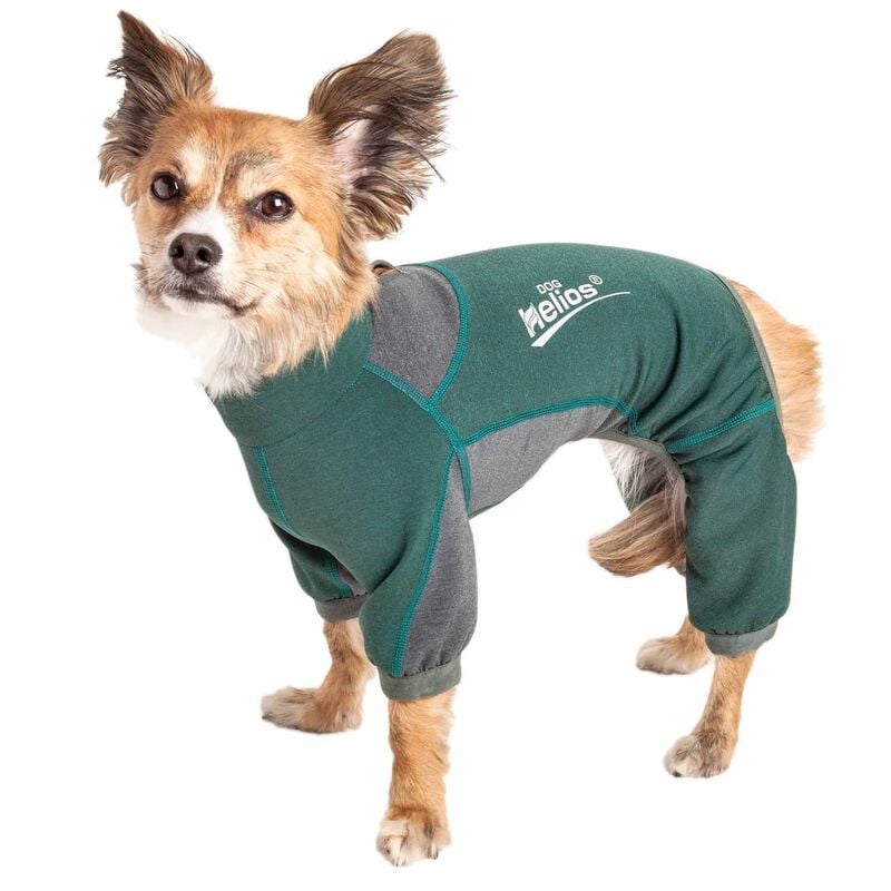 Dog Helios ® 'Rufflex' Mediumweight 4-Way-Stretch Breathable Full Bodied Performance Dog Warmup Track Suit image number 1