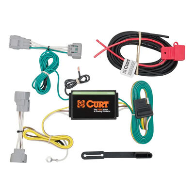CURT 56208 Custom Wiring Harness, 4-Way Flat, Select Jeep Cherokee
