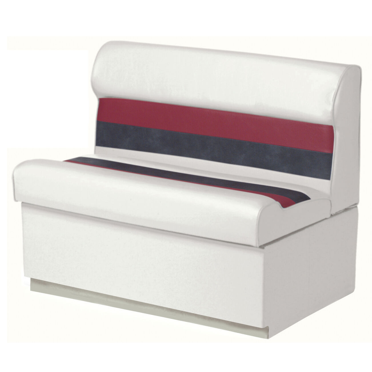 Deluxe Pontoon Lounge Seat with Toe Kick - White 36