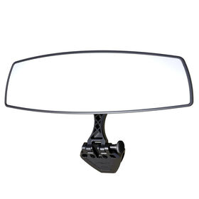 PTM Watersports Pro Mirror and Carbon Fiber Bracket Combo, Midnight Black